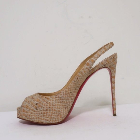 Christian Louboutin No Prive 120 Cork Size 36.5 - Picture 6 of 11